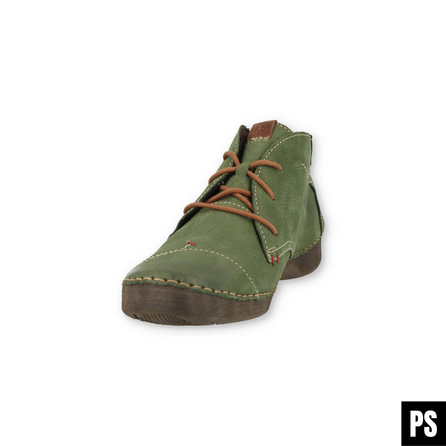Josef Seibel Fergey 18 grün Damenstiefel Schnürschuh Wechselfußbett