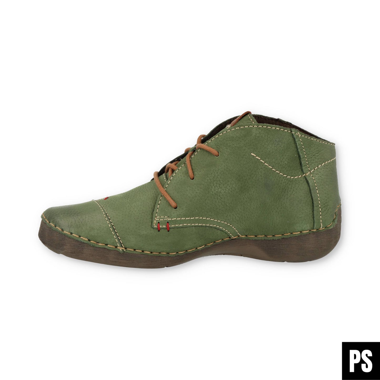 Josef Seibel Fergey 18 grün Damenstiefel Schnürschuh Wechselfußbett