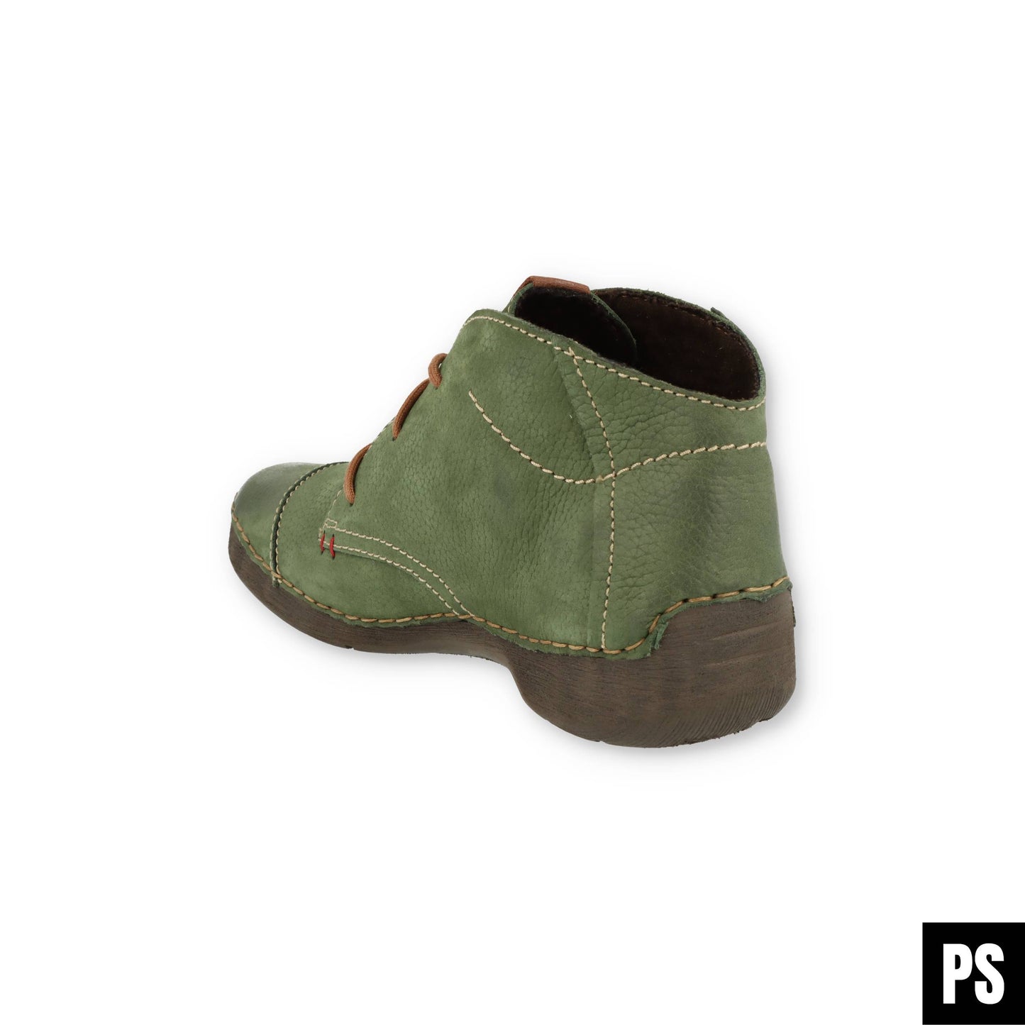 Josef Seibel Fergey 18 grün Damenstiefel Schnürschuh Wechselfußbett
