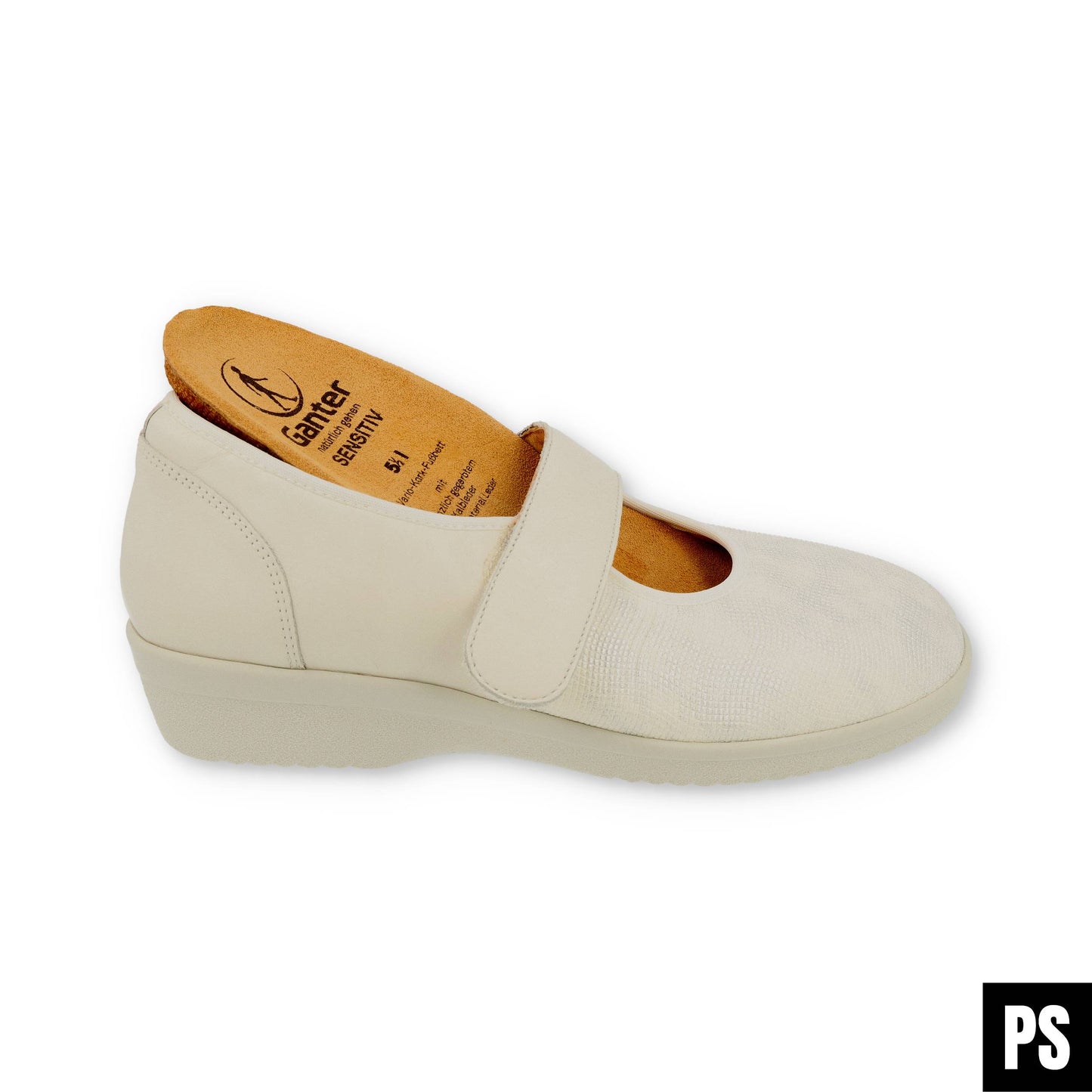 Ganter Damenschuh Sensitiv Stretch Ballerina offwhite Inge