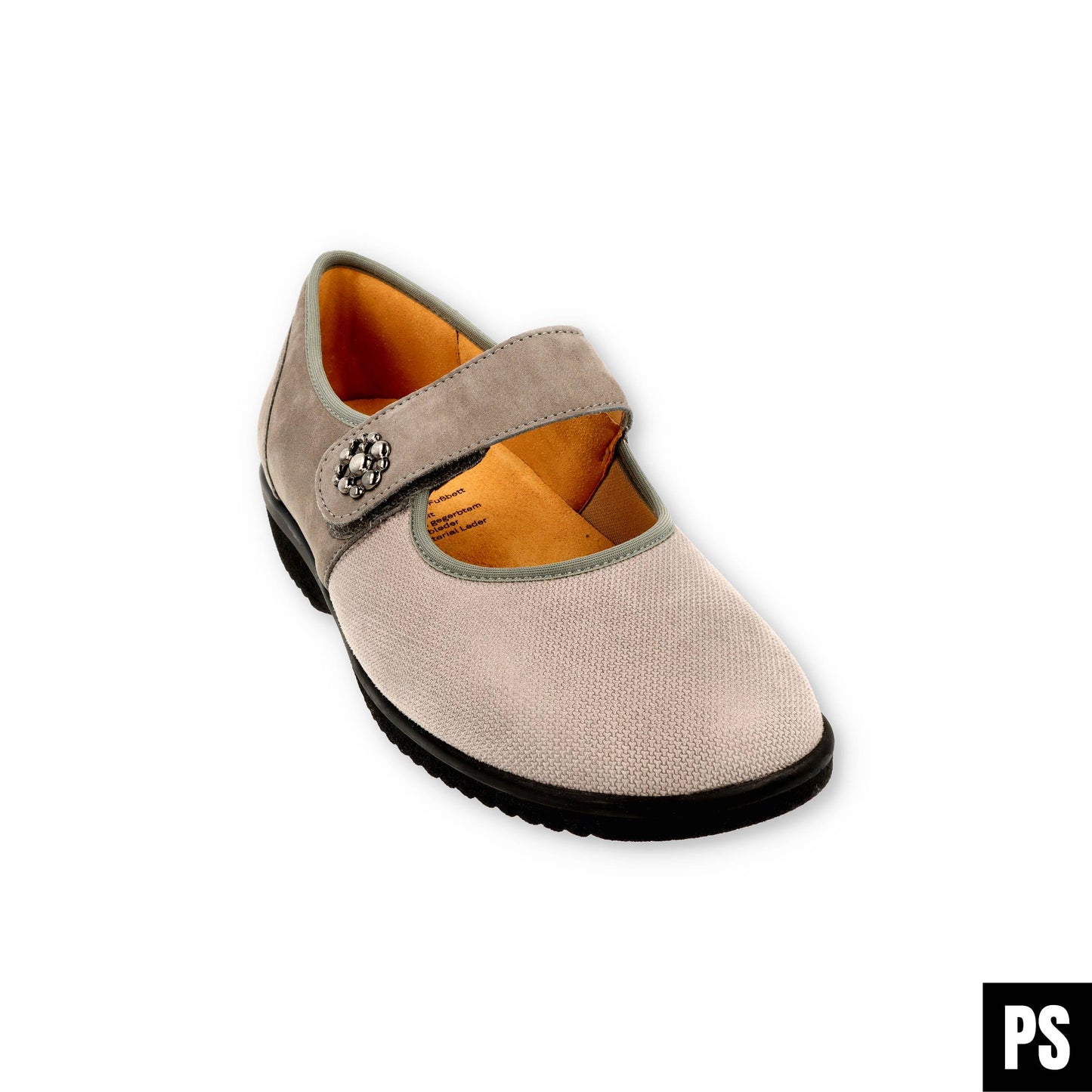 Ganter Damenschuh Sensitiv Stretch Ballerina graphit Inge