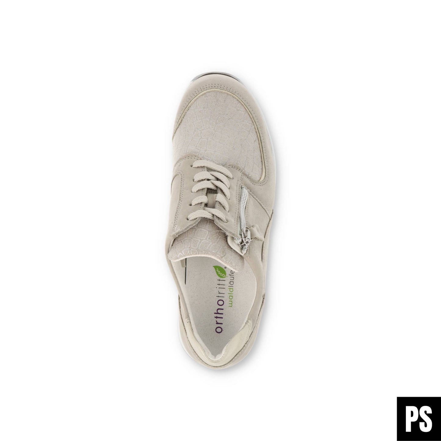 Waldläufer Hirokko Stretch Stein Silber Damen Halbschuh OrthoTritt