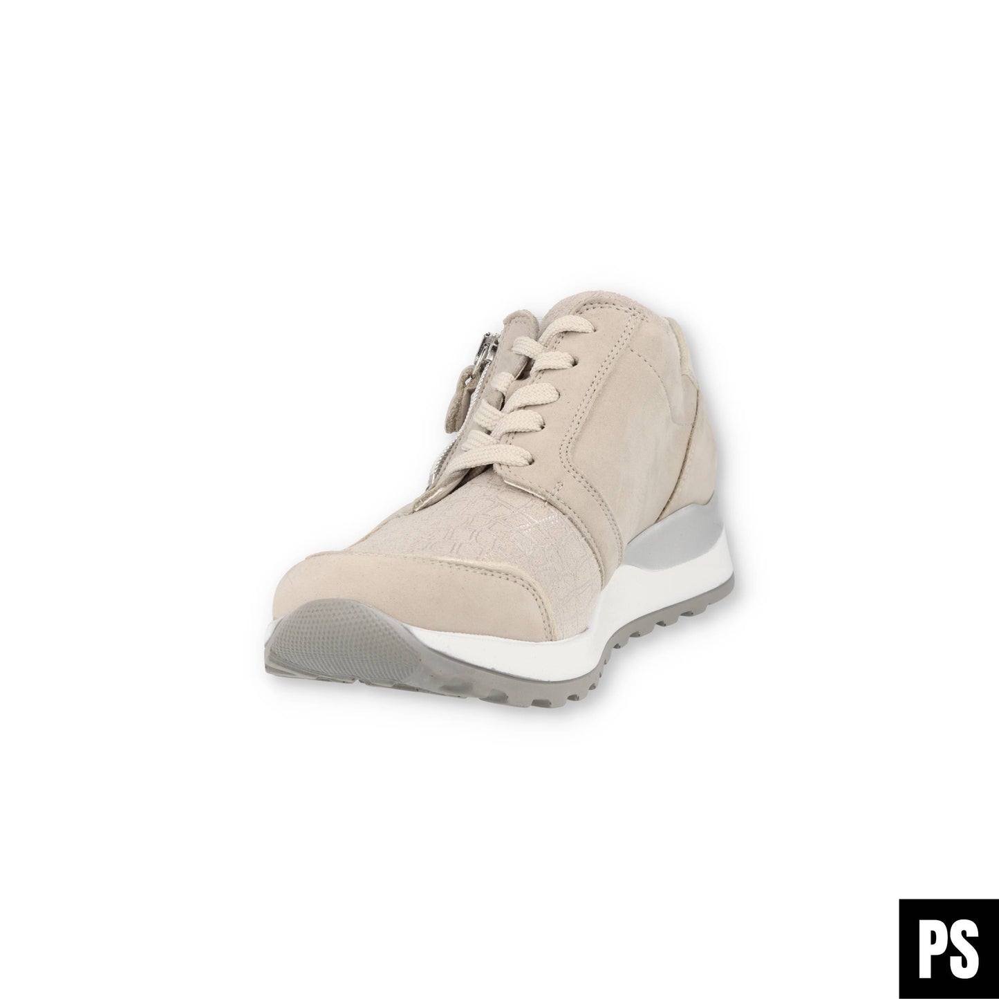 Waldläufer Hirokko Stretch Stein Silber Damen Halbschuh OrthoTritt