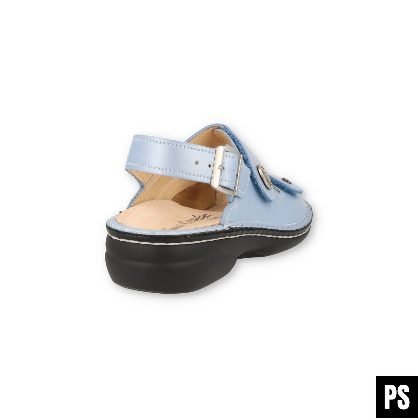 Finn Comfort Isera Stretchcamo Sky Damen Sandalette Hausschuh