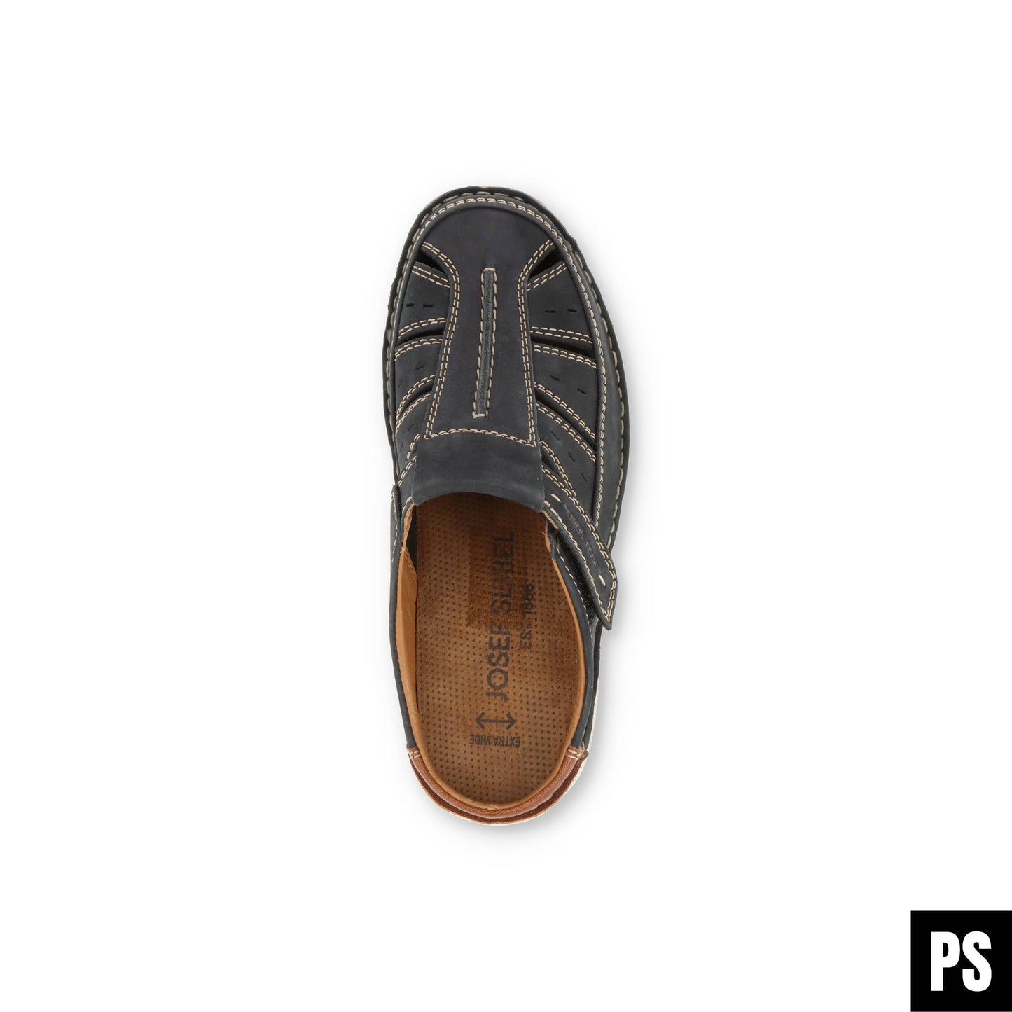 Josef Seibel Anvers 76 Indigo Kombi Herrenschuhe Pantolette