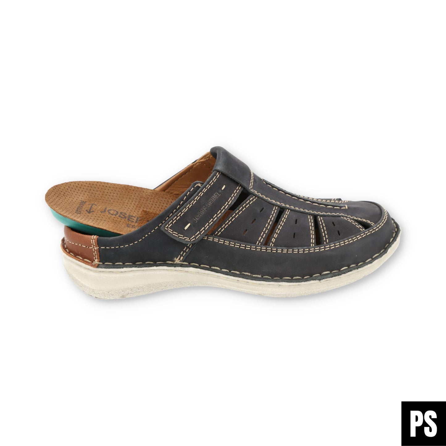 Josef Seibel Anvers 76 Indigo Kombi Herrenschuhe Pantolette