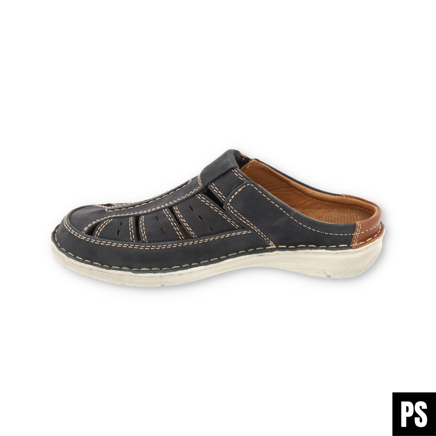 Josef Seibel Anvers 76 Indigo Kombi Herrenschuhe Pantolette