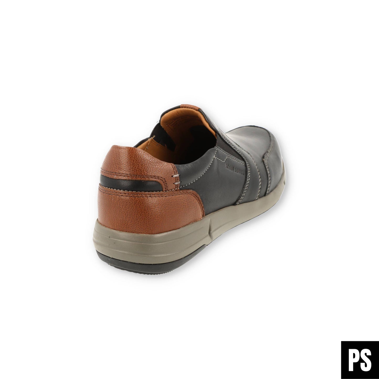Josef Seibel Enrico 18 schwarz-kombi Herrenschuh Slipper