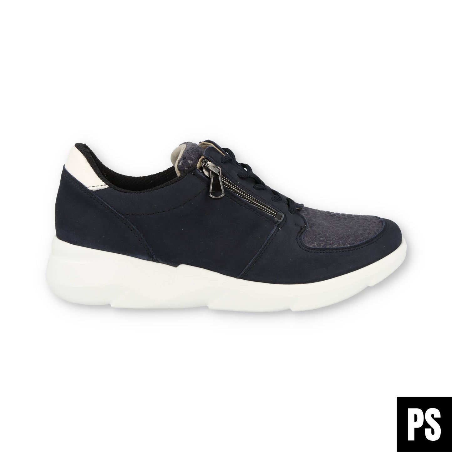 Waldläufer K-Funky Denver Stretch Marine Weiss Damen Halbschuh
