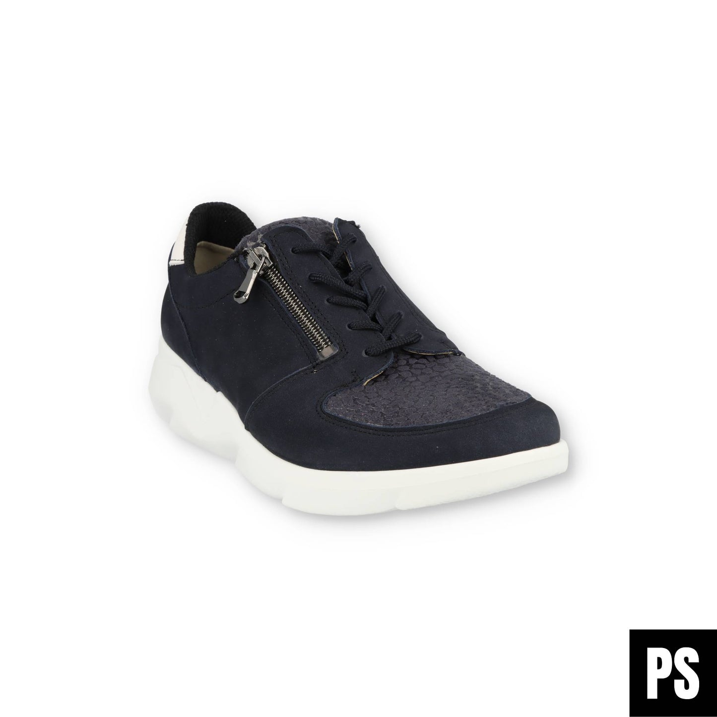 Waldläufer K-Funky Denver Stretch Marine Weiss Damen Halbschuh