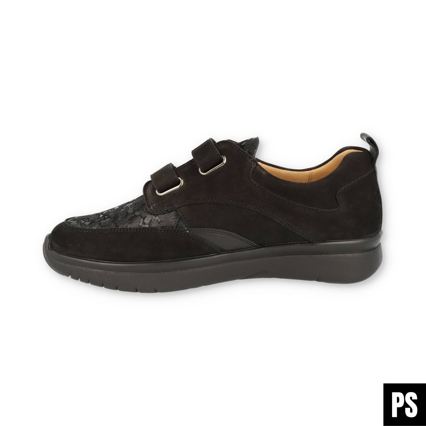 Ganter Sensitiv Kira Stretch schwarz Nubuk Damenschuh Wechselfußbett