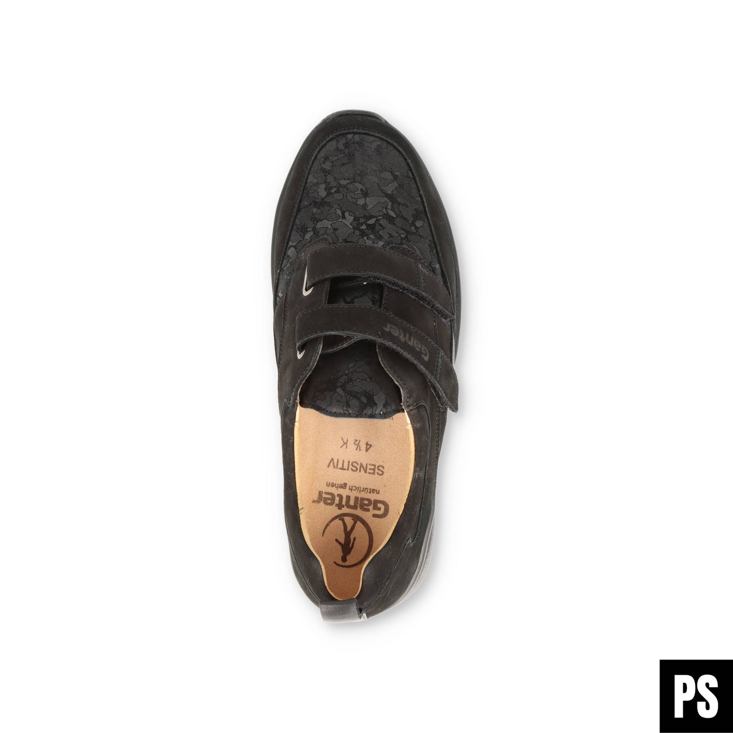 Ganter Sensitiv Kira Stretch schwarz Nubuk Damenschuh Wechselfußbett