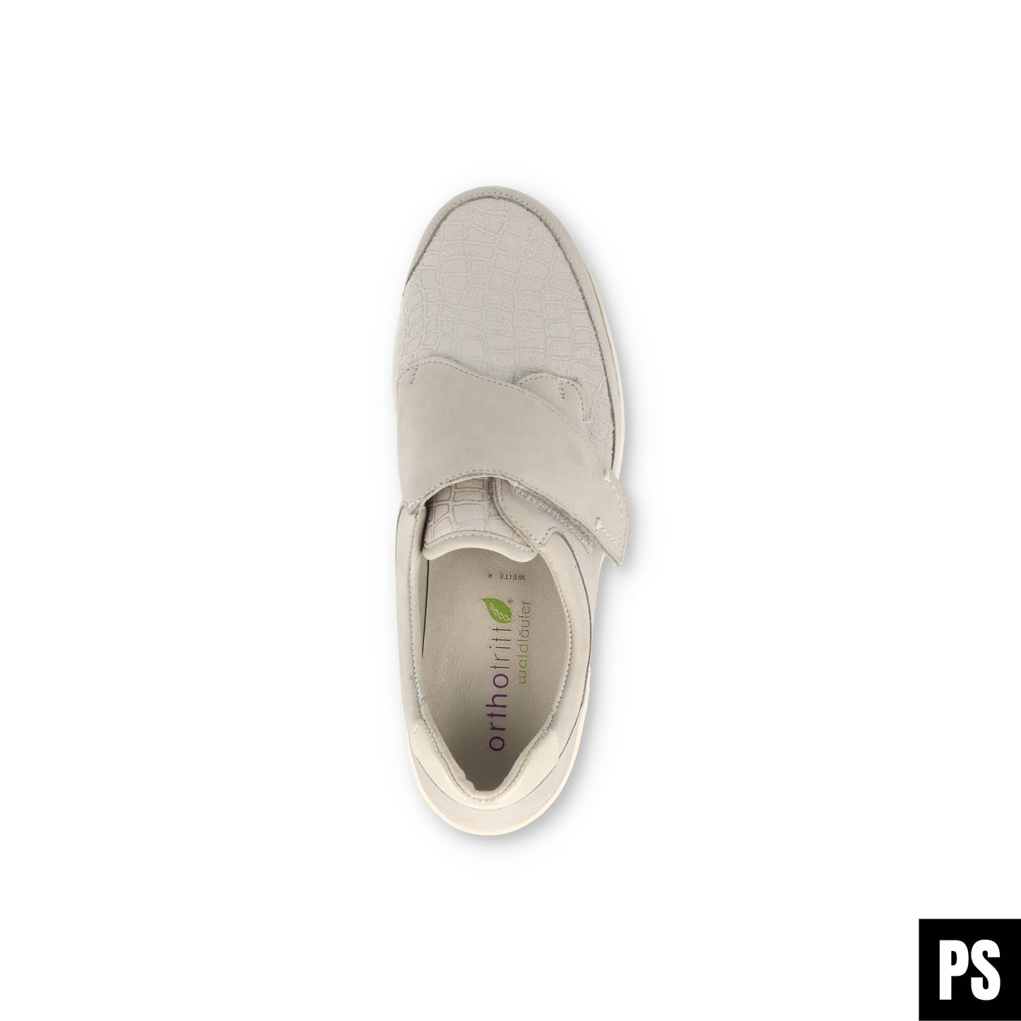 Waldläufer Kya Stretch Stein Silber OrthoTritt Damen Halbschuh