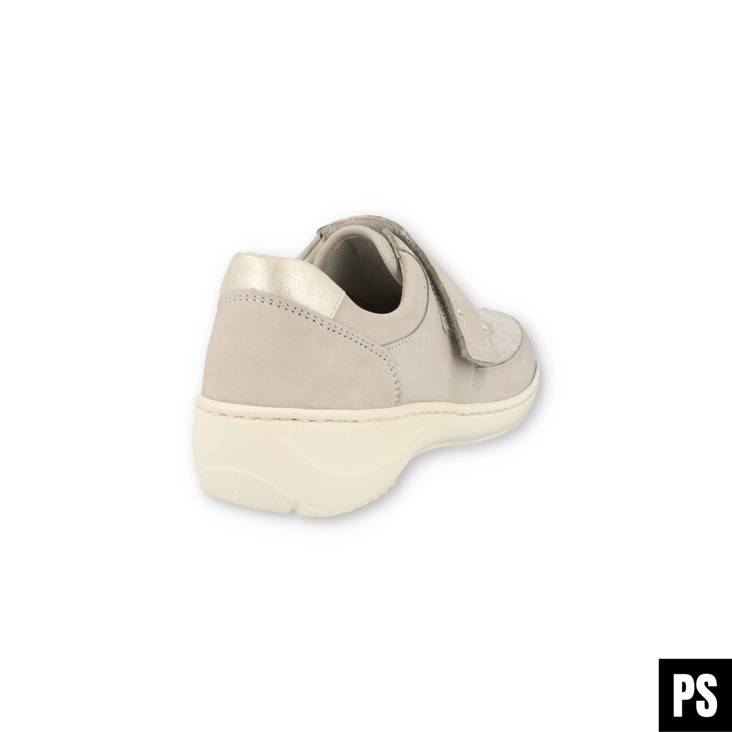 Waldläufer Kya Stretch Stein Silber OrthoTritt Damen Halbschuh