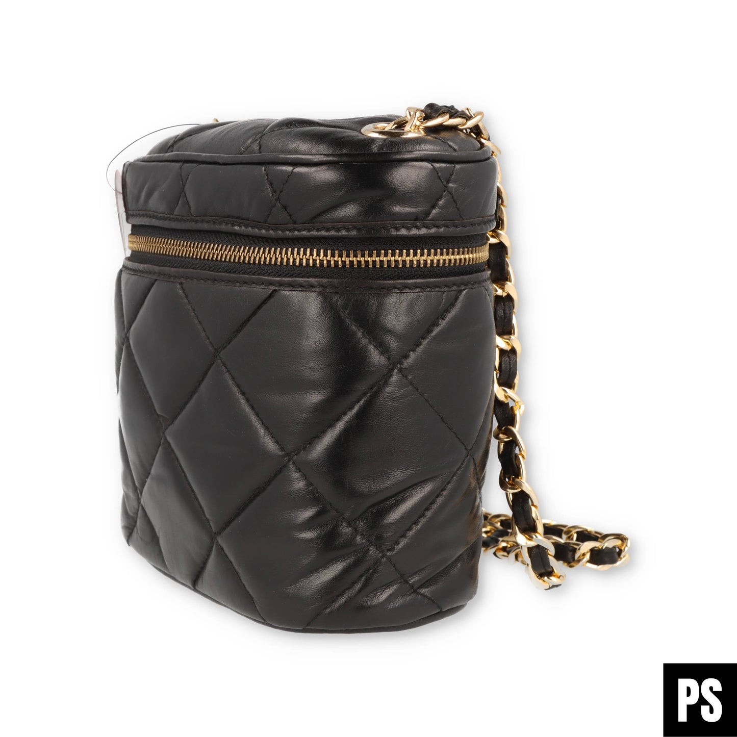Lcoeur Handtasche klein schwarz gold Leder