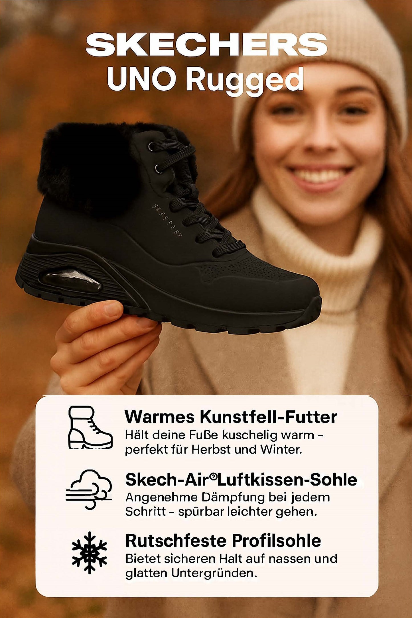 SCHNÜRSCHUH REISSVERSCHLUSS UNO Rugged – Fall Air