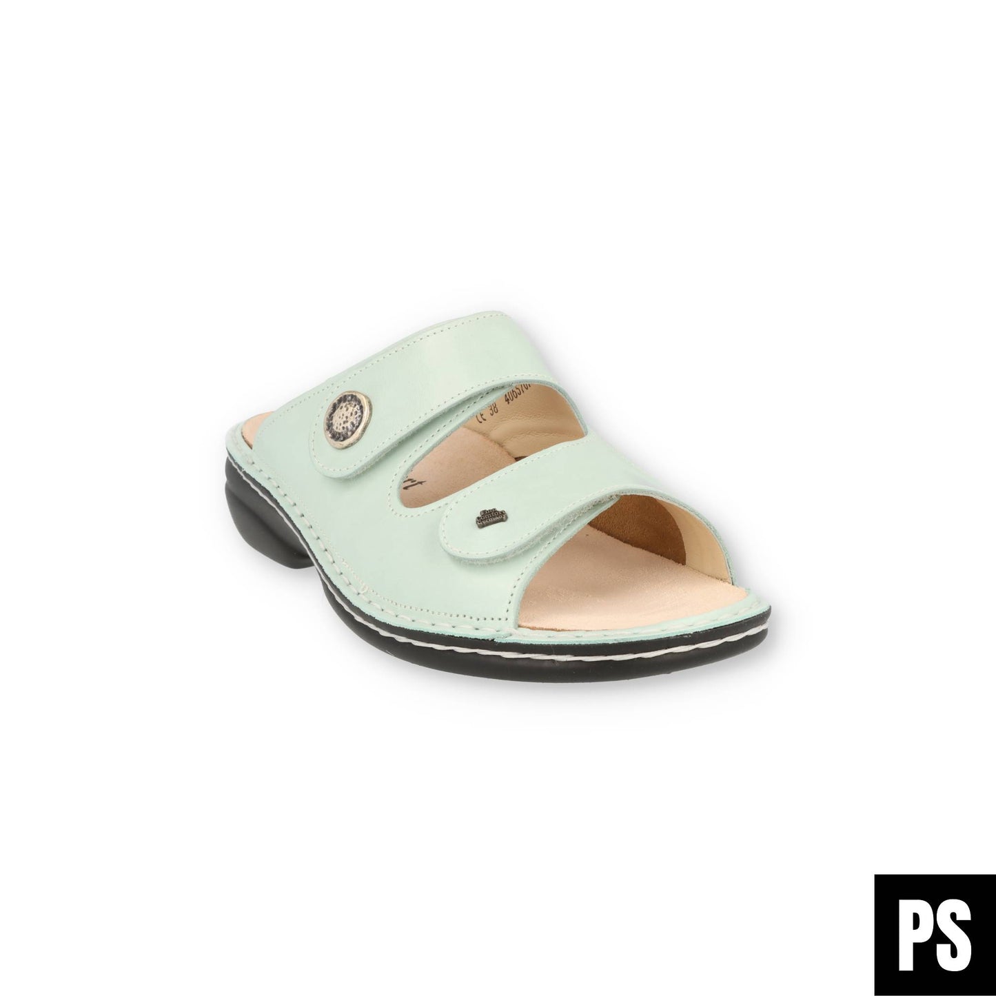 Finn Comfort Zeno Poncho Stretch Mint Icegreen Damen Pantolette