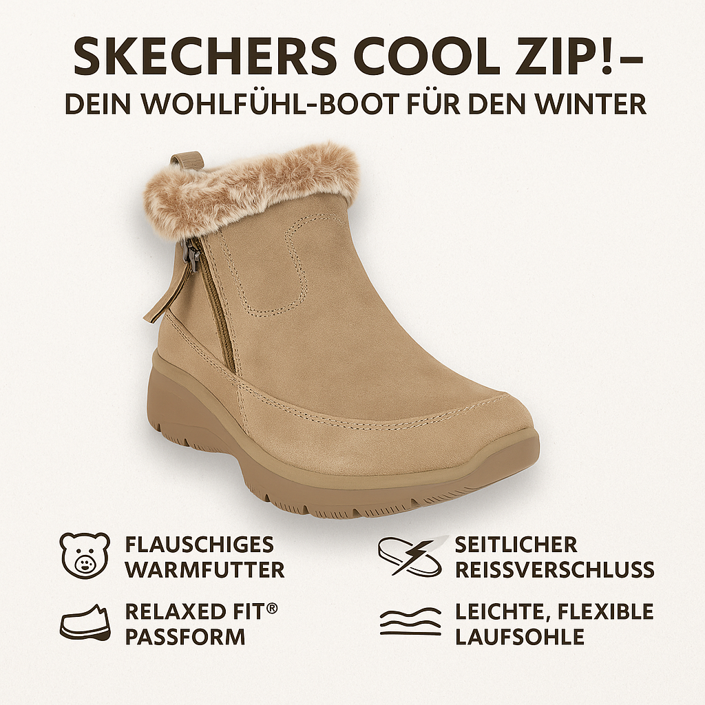 RELAXED FIT GUMMIZUG REISSVERSCHLUSS PLÜSCH - Easy Going Cool Zip!