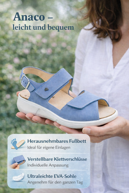 SANDALE FEINES NUBUK-LEDER - Anaco