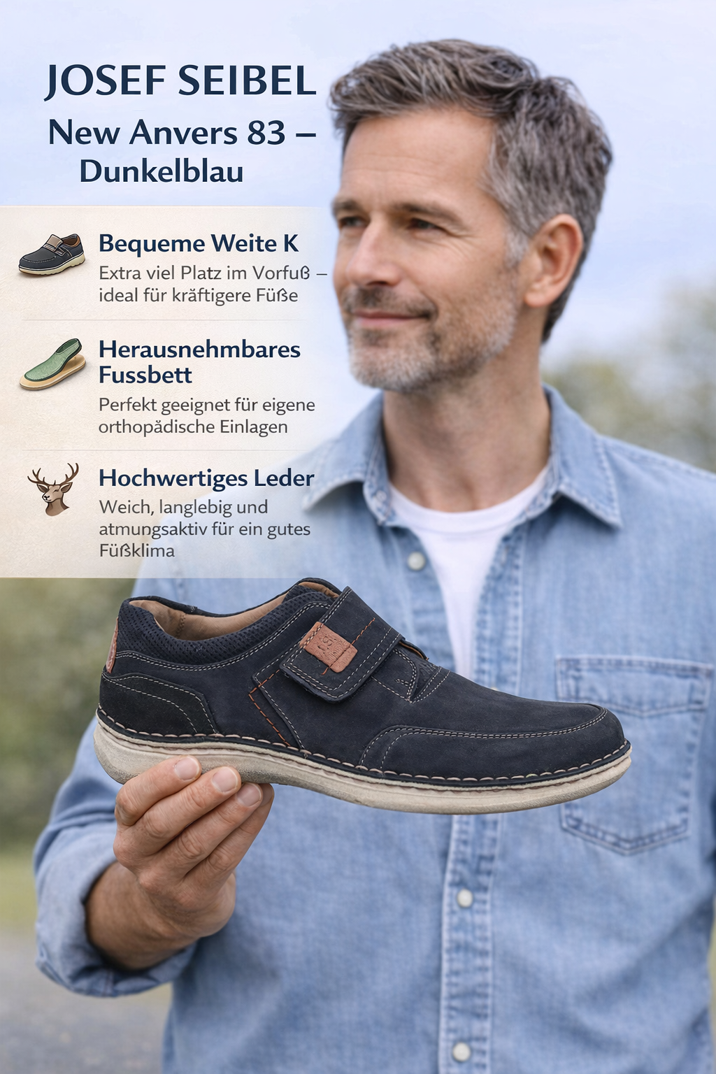 KOMFORTSCHUH WEITE K - New Anvers 83