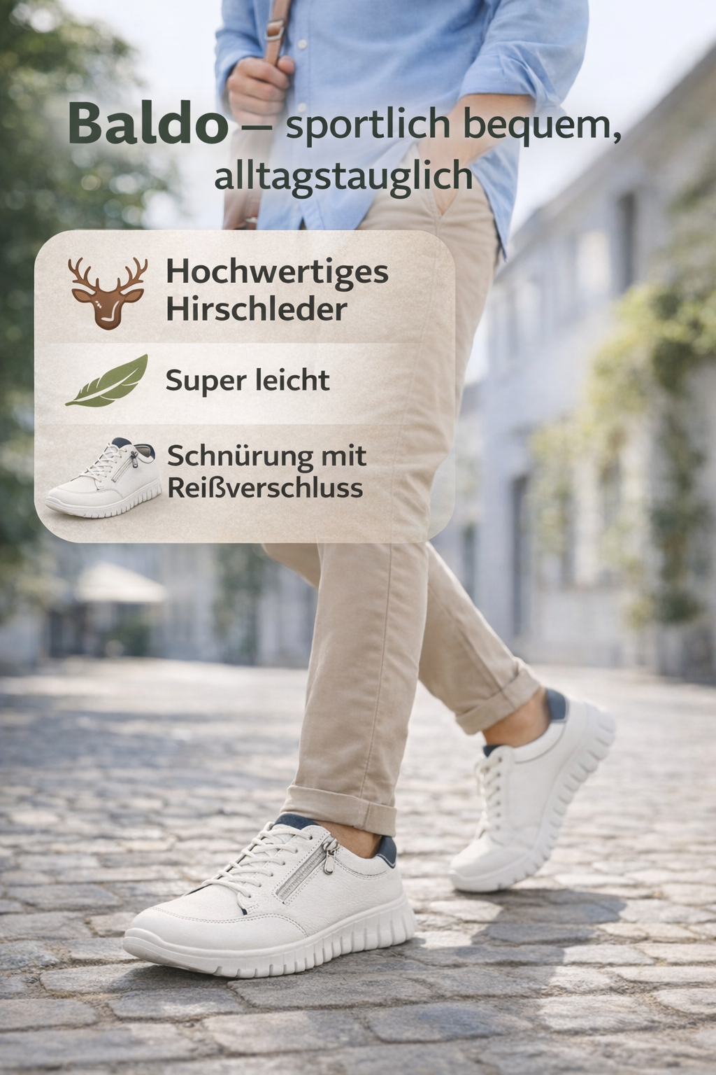 SNEAKER HIRSCHLEDER - Baldo