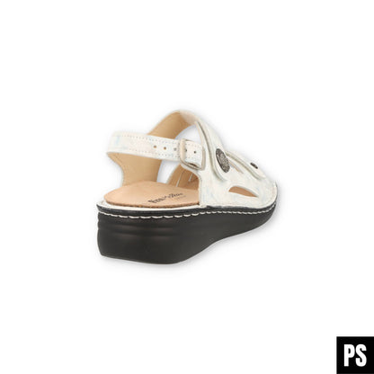 Finn Comfort Mellow Barbuda Diva Mavi Damen Sandalette Hausschuh