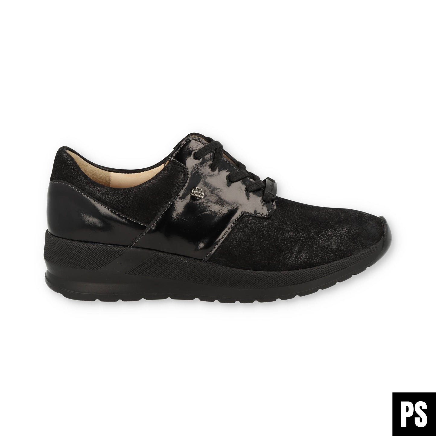 Finn Comfort Caino Stretch Schwarz Damen Halbschuh