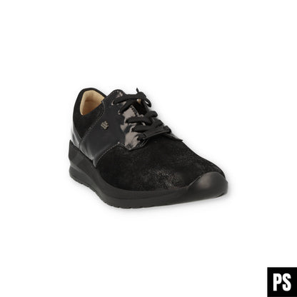 Finn Comfort Caino Stretch Schwarz Damen Halbschuh