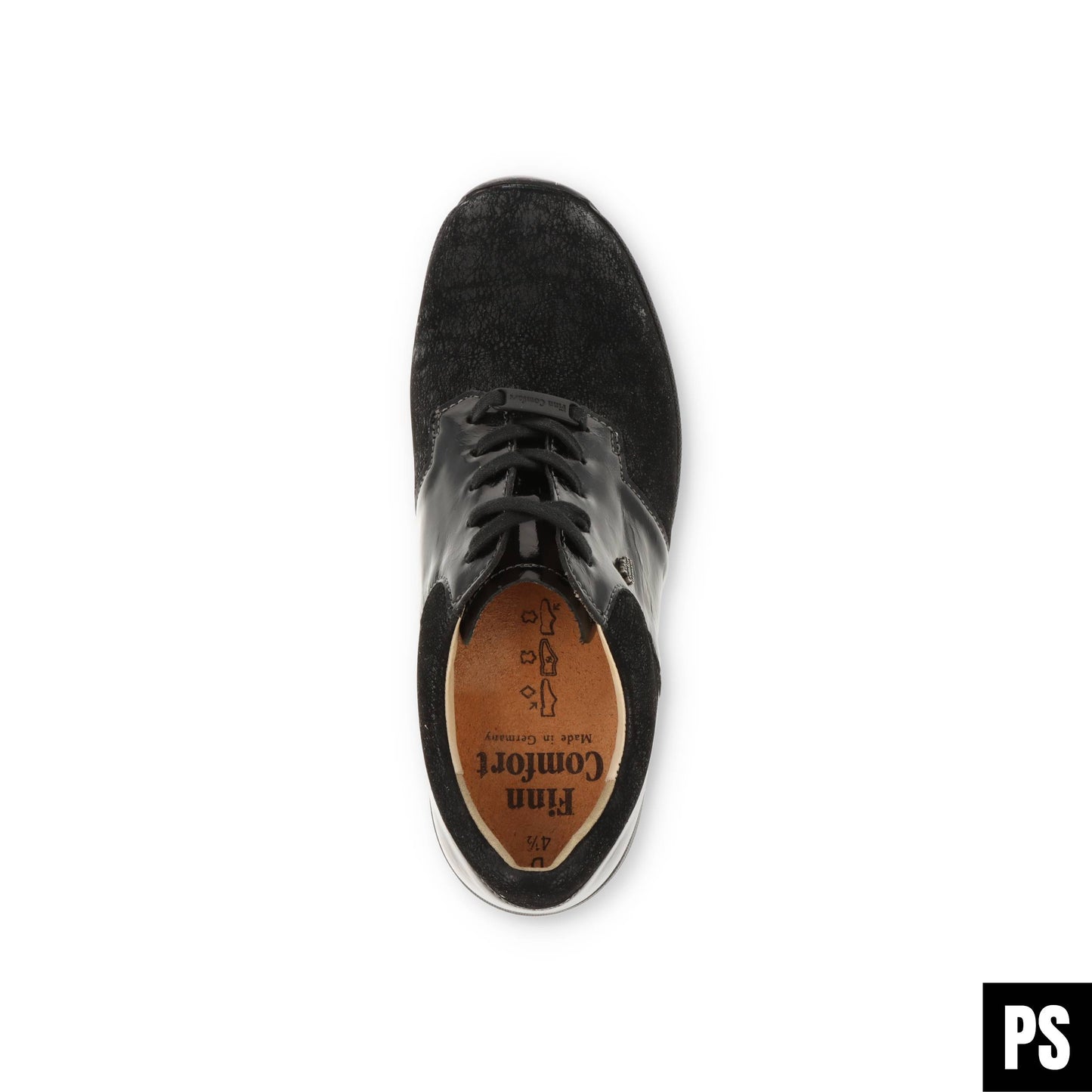Finn Comfort Caino Stretch Schwarz Damen Halbschuh