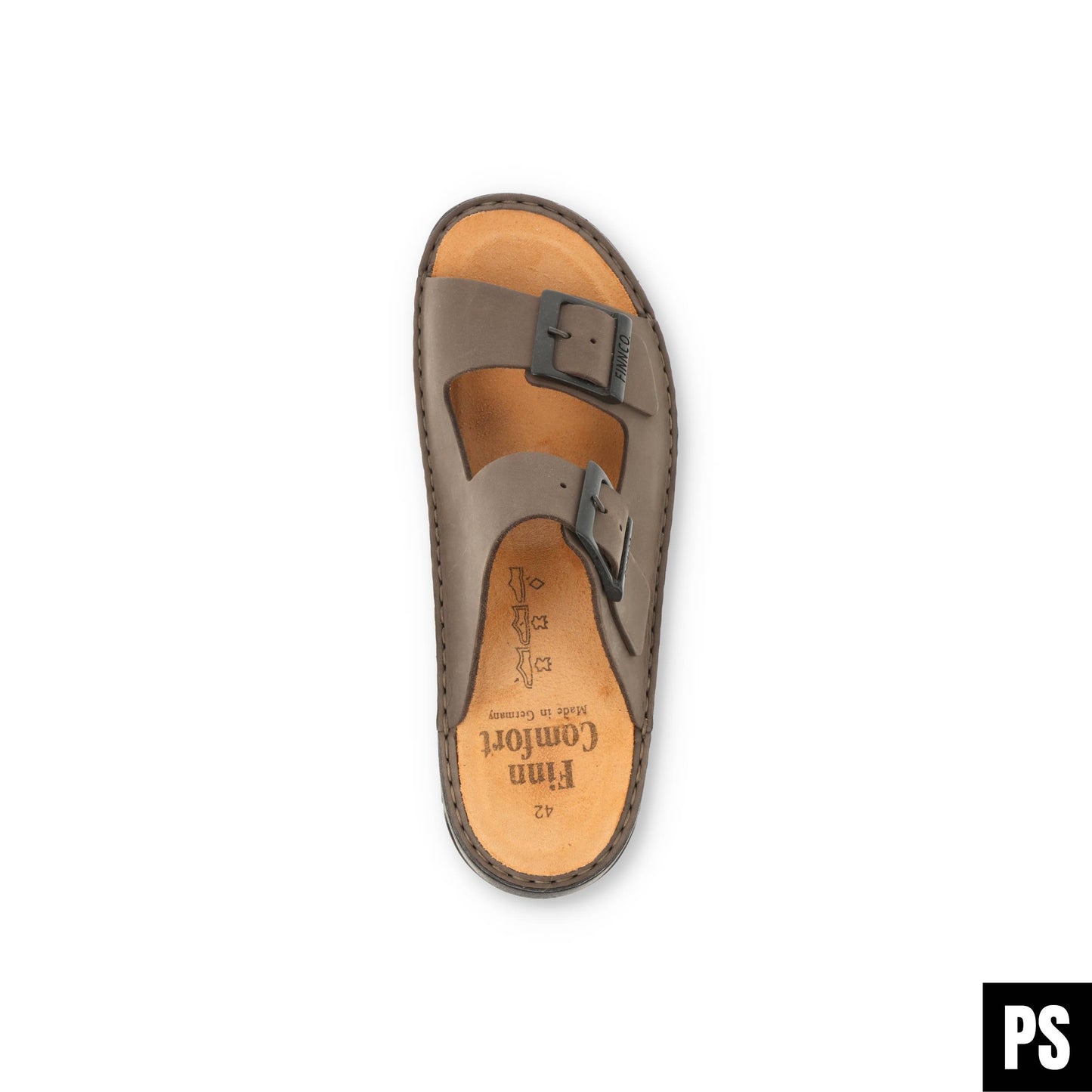 Finn Comfort Cayman-S Neptun Elefante Herren Pantolette