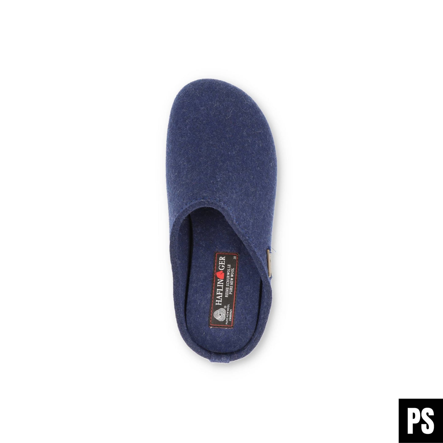 Haflinger Everest Fundus Jeans Blau Hausschuhe Filzclog Wechselfußbett
