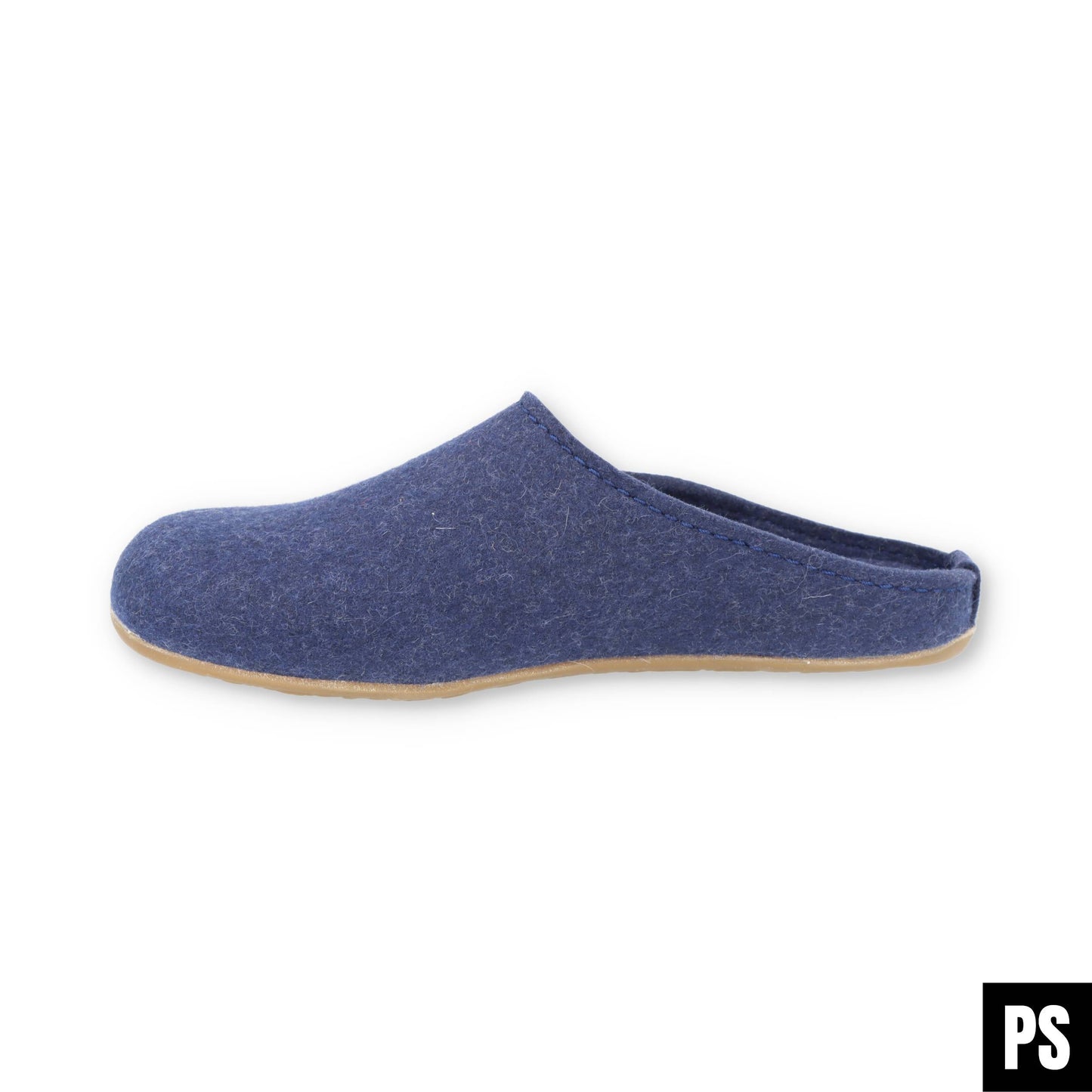 Haflinger Everest Fundus Jeans Blau Hausschuhe Filzclog Wechselfußbett