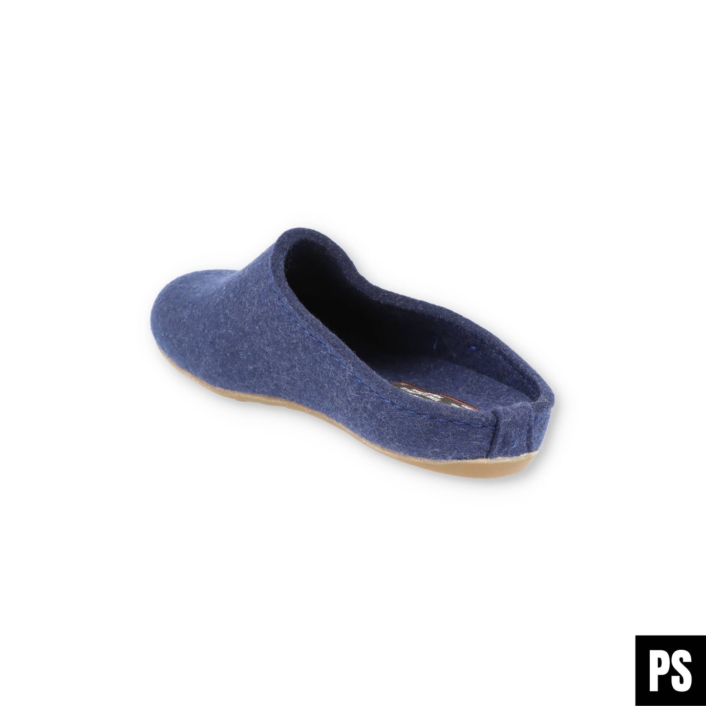 Haflinger Everest Fundus Jeans Blau Hausschuhe Filzclog Wechselfußbett