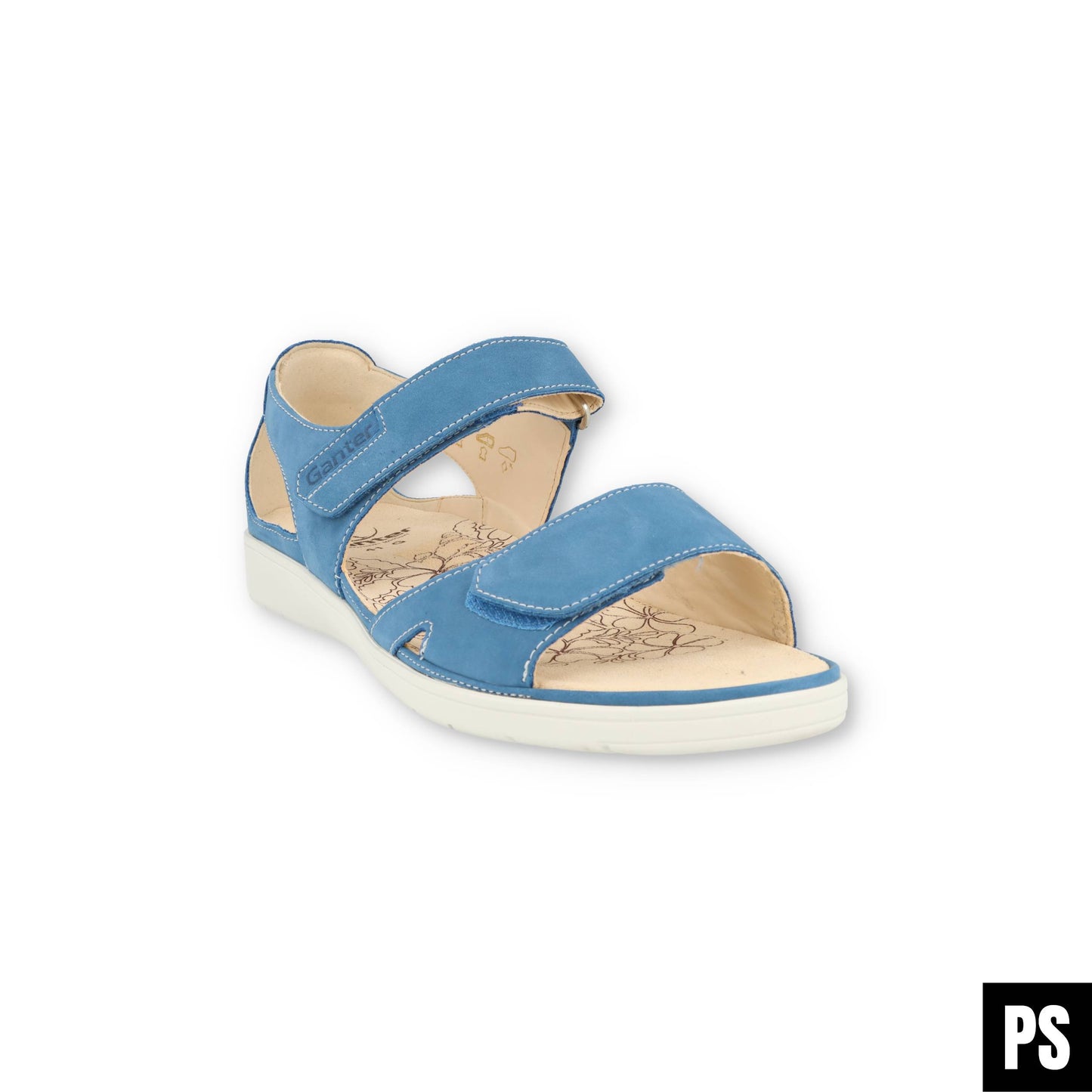 Ganter Gina pool blau Damen Sandalette Wechselfußbett