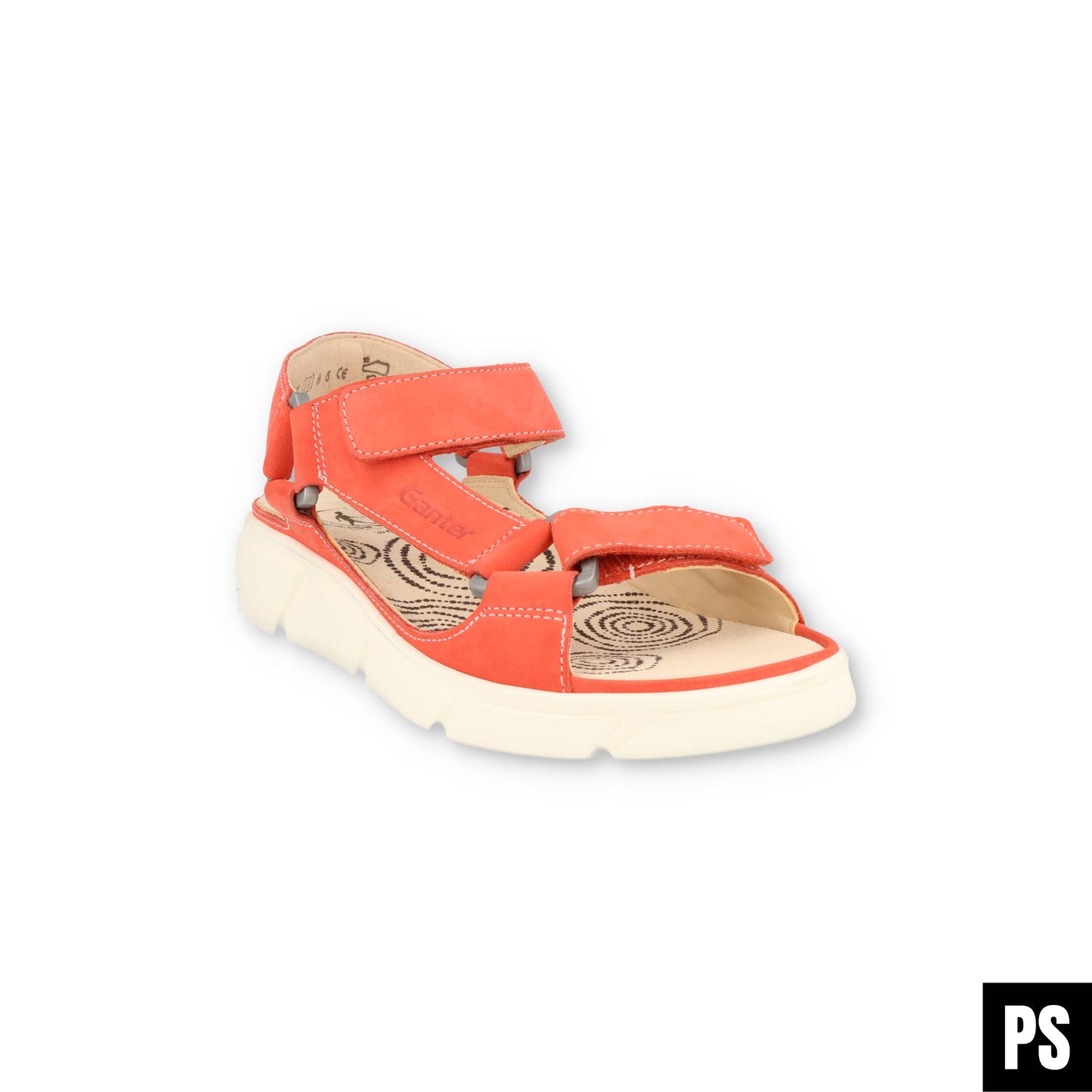 Ganter Halina coral rot Damen Sandalette Wechselfußbett