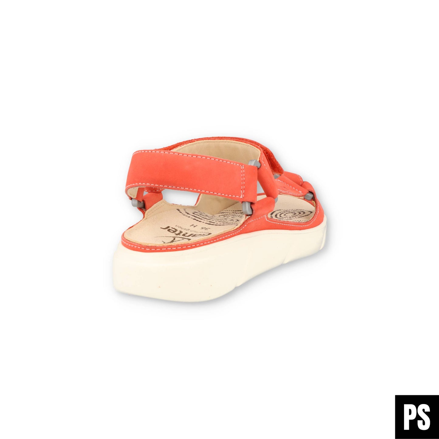 Ganter Halina coral rot Damen Sandalette Wechselfußbett
