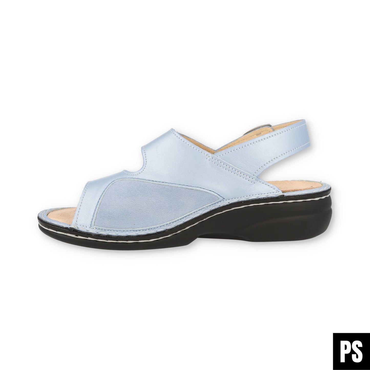 Finn Comfort Isera Stretchcamo Sky Damen Sandalette Hausschuh