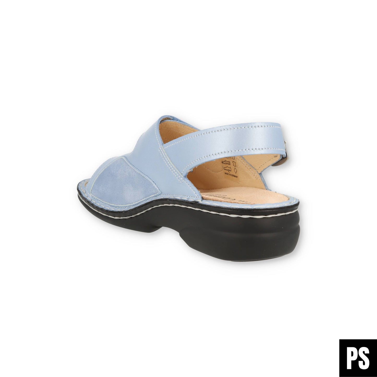 Finn Comfort Isera Stretchcamo Sky Damen Sandalette Hausschuh