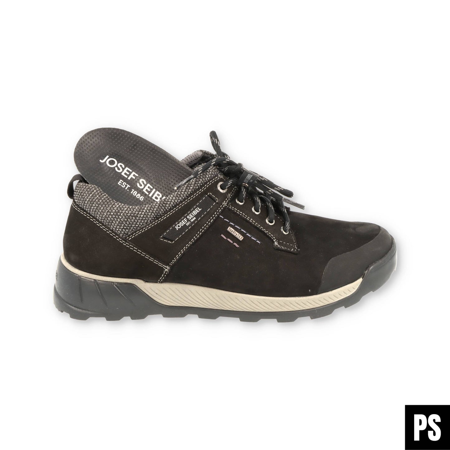 Josef Seibel Raymond 51 schwarz-kombi Herrenschuh Wechselfußbett