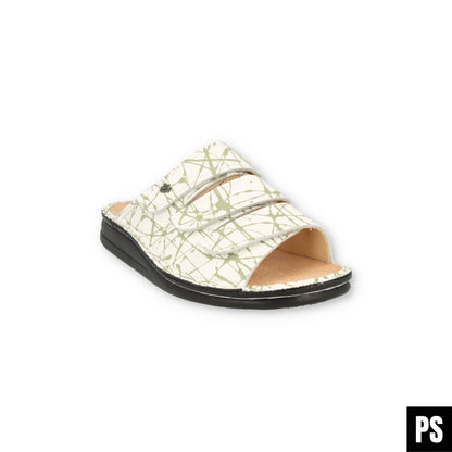 Finn Comfort Korfu Rizzo Nature Damen Pantolette Hausschuh