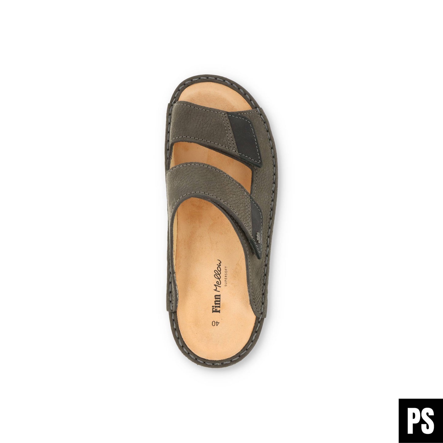 Finn Comfort Psara Grey Schwarz Herren Pantolette