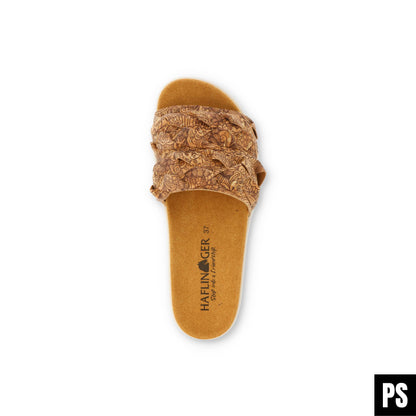Haflinger Summer Slides Kreta Pantolette corkmulti Henna vegan
