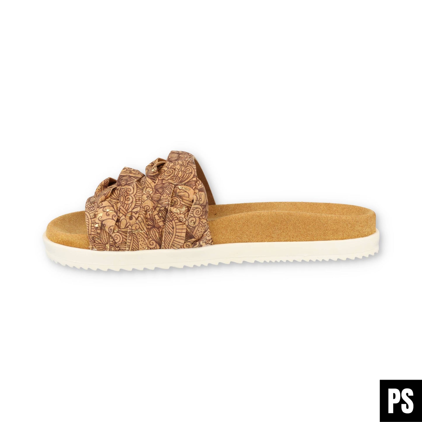 Haflinger Summer Slides Kreta Pantolette corkmulti Henna vegan