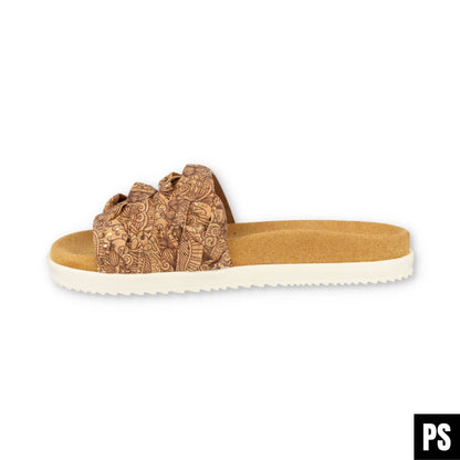 Haflinger Summer Slides Kreta Pantolette corkmulti Henna vegan