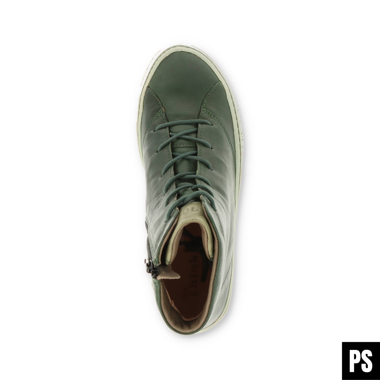 Think! Tjub Efeu grün Damenschuh Weite F1/2 Stiefelette