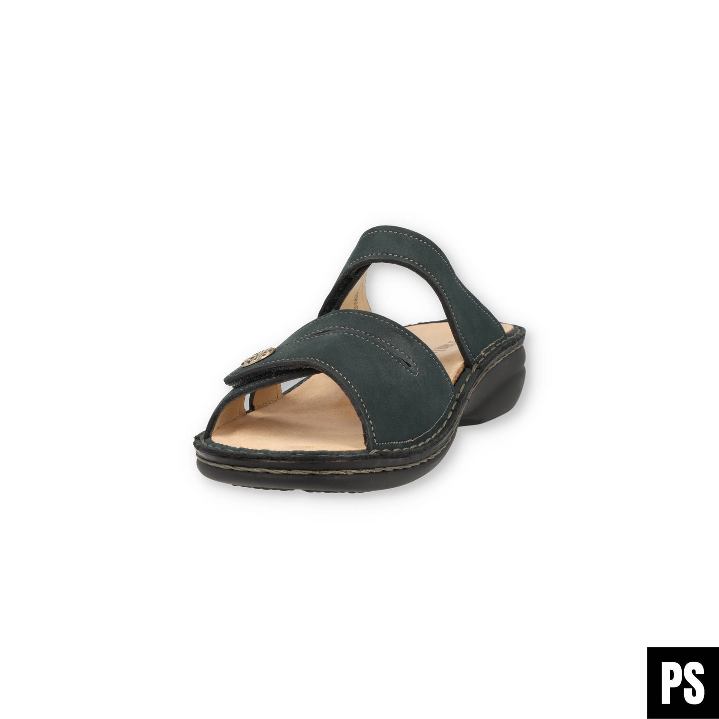 Finn Comfort Ventura-Soft Petrol Damen Pantolette Hausschuh