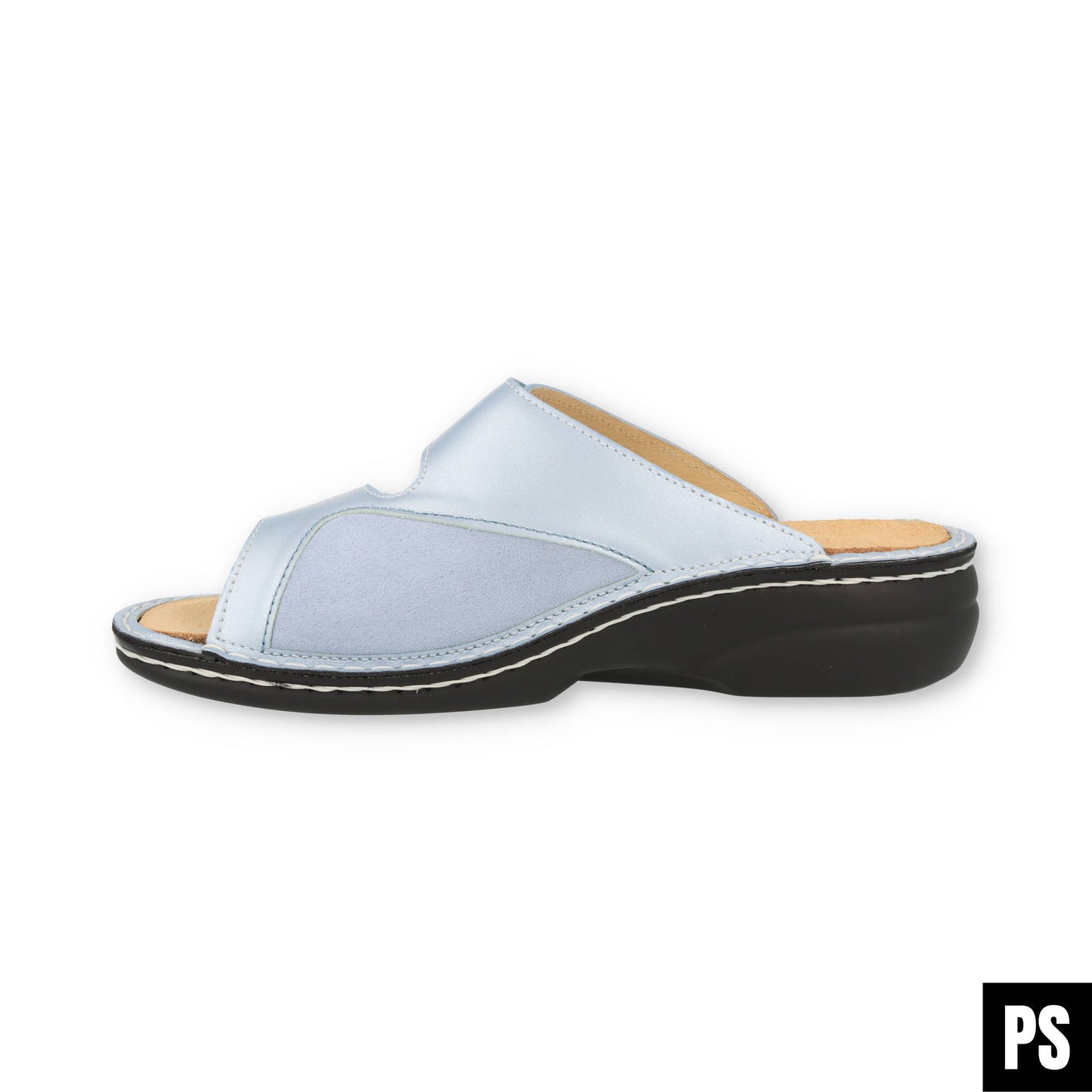 Finn Comfort Zeno Stretch Sky Damen Pantolette Hausschuh