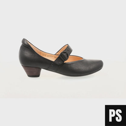 Think! Aida schwarz Damenschuh Weite F1/2 Pumps Ballerina
