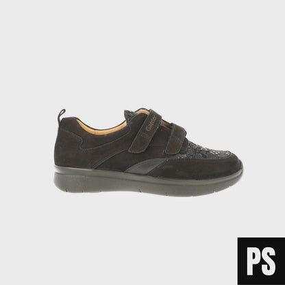 Ganter Sensitiv Kira Stretch schwarz Nubuk Damenschuh Wechselfußbett
