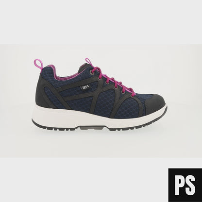 Xsensible Stockholm Women Navy lila Hiking Walking Outdoor Damenschuh Gesunder Rücken Schuh